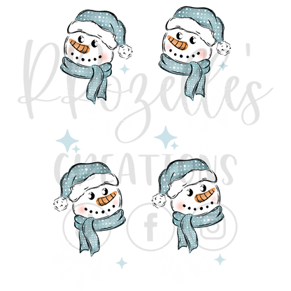 FREEZING SEASON SNOWMAN (MATCHING SLEEVES) WHITE