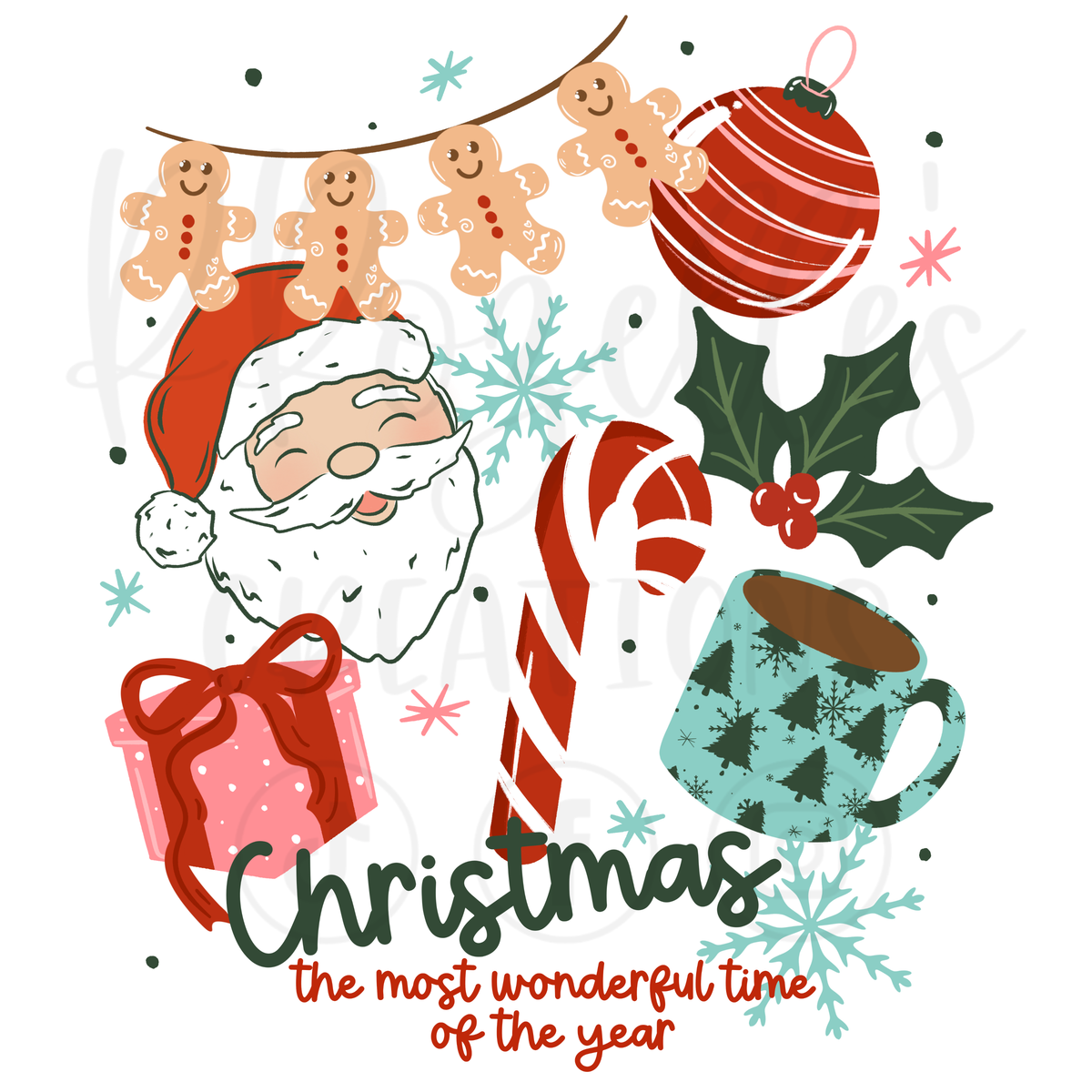 CHRISTMAS THINGS LIGHT SKINTONE (MATCHING SLEEVES)