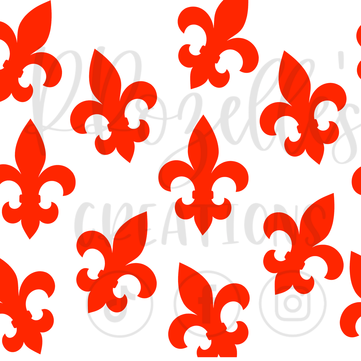 Fleur De Lis - SVG Template