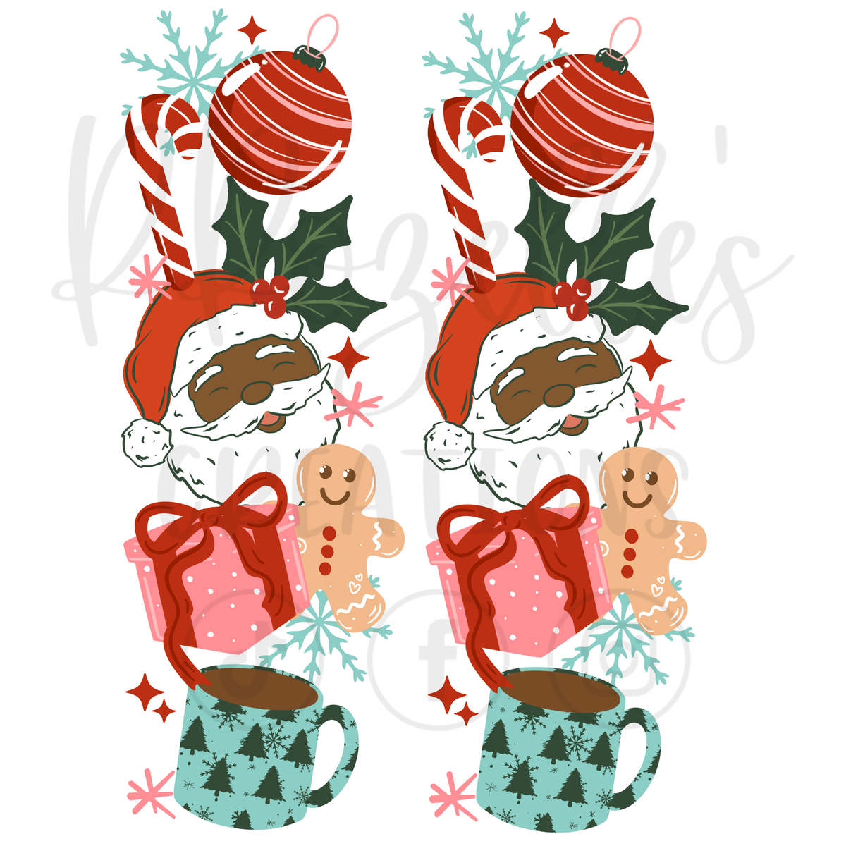 CHRISTMAS THINGS DARK SKINTONE (MATCHING SLEEVES)