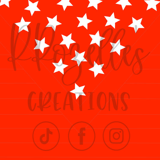 Stars & Stripes VSplit- SVG Template