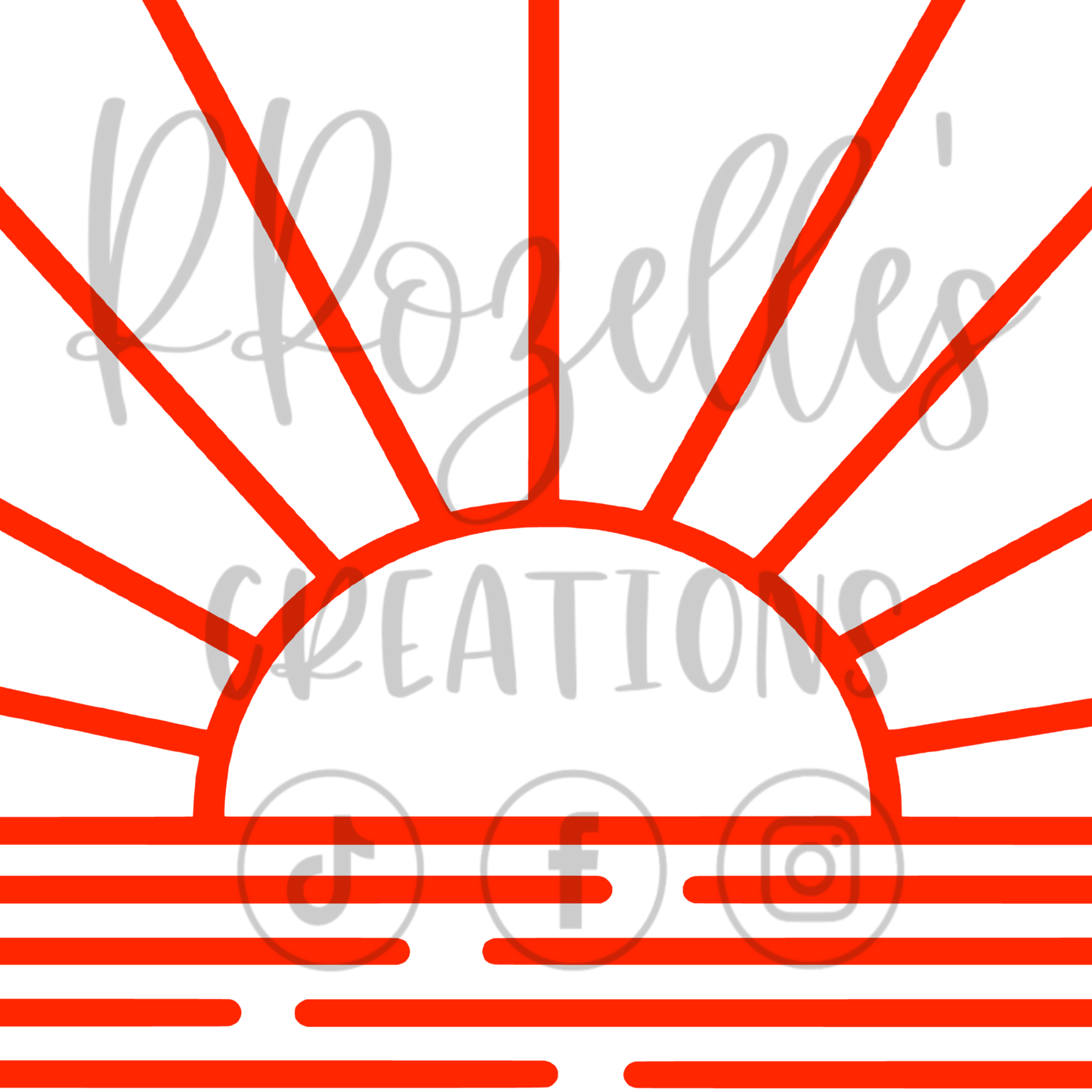 Sun-shining Day SVG Template