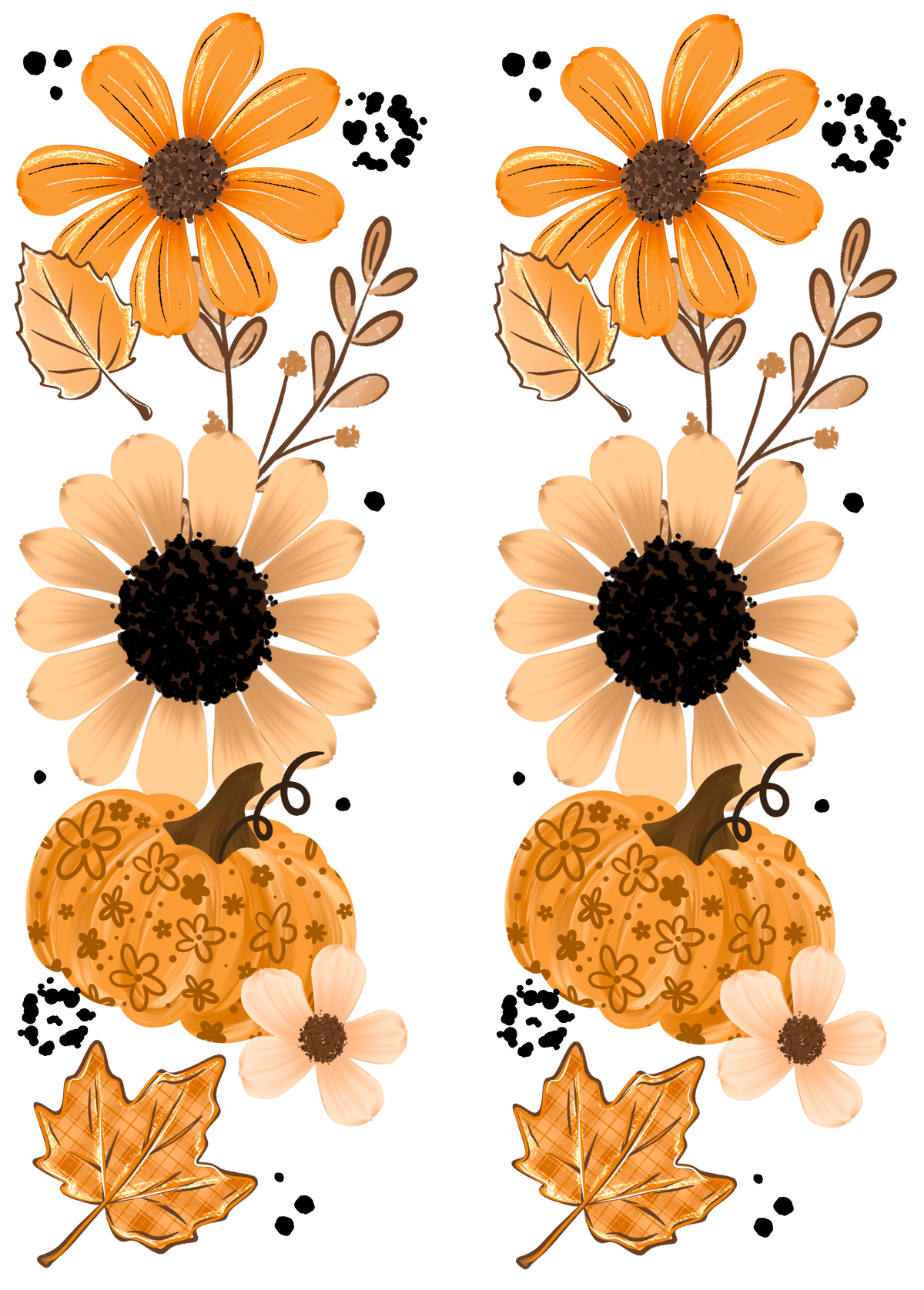 FALL FLOWERS (MATCHING SLEEVES)