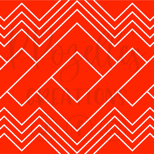 Savage Zig Zag OFFSET- SVG Template