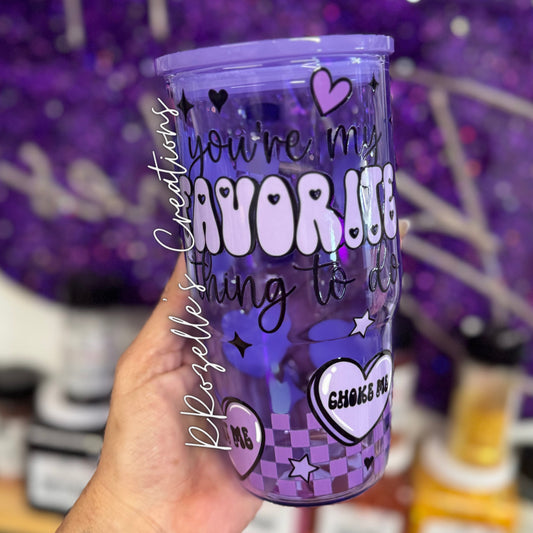 20oz You’re My Favorite Handled Glass